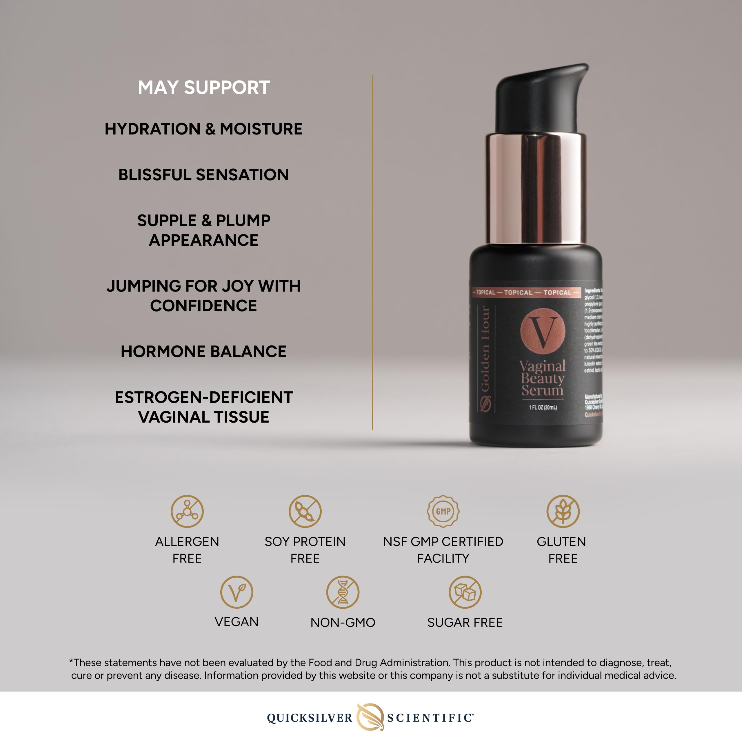 Quicksilver Scientific Vaginal Beauty Serum 1 fl oz (30ml) Quicksilver ScientificBuy Supplements Australia