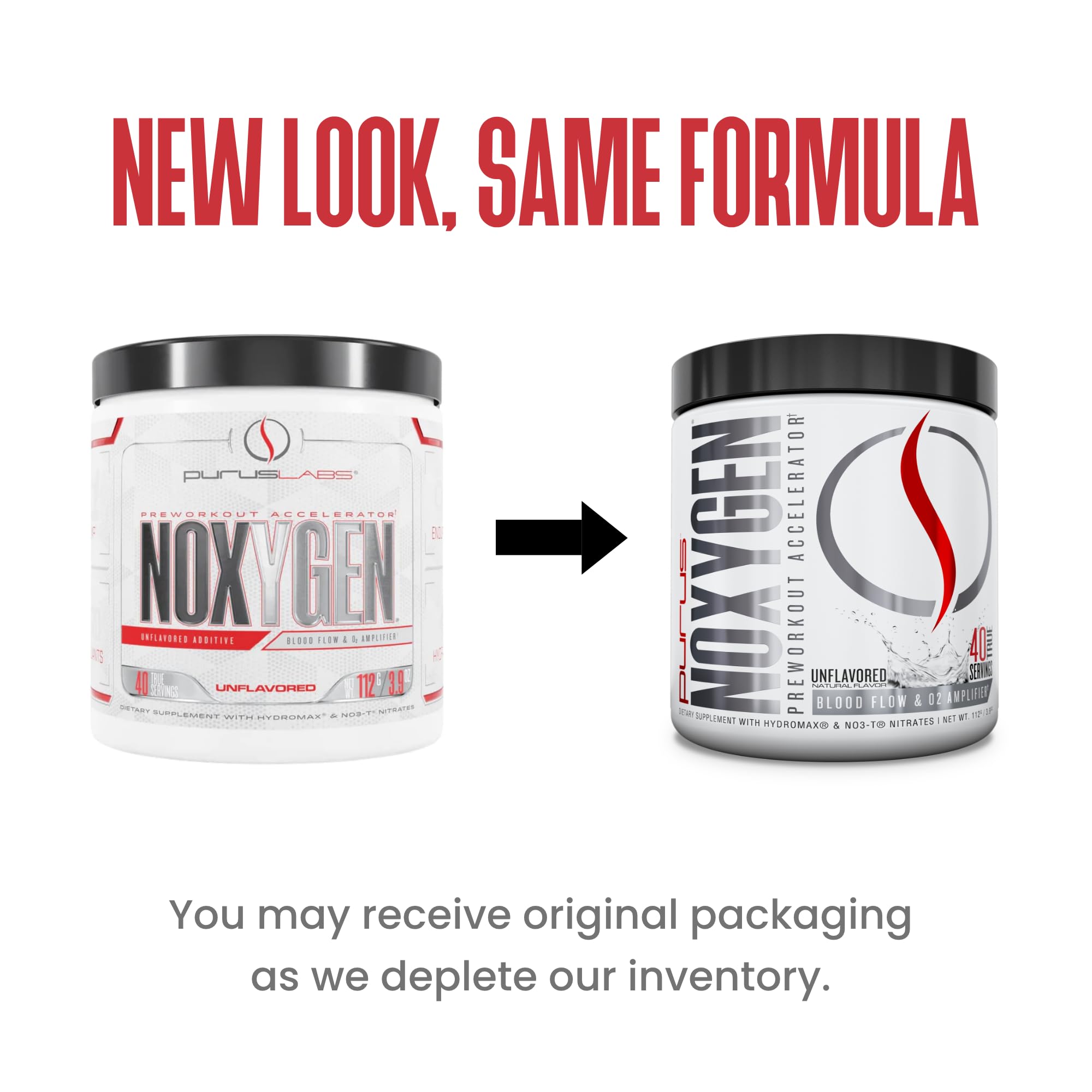 Purus Labs NOXYGEN Powder, 40 Servings (Unflavored) Purus LabsBuy Supplements Australia