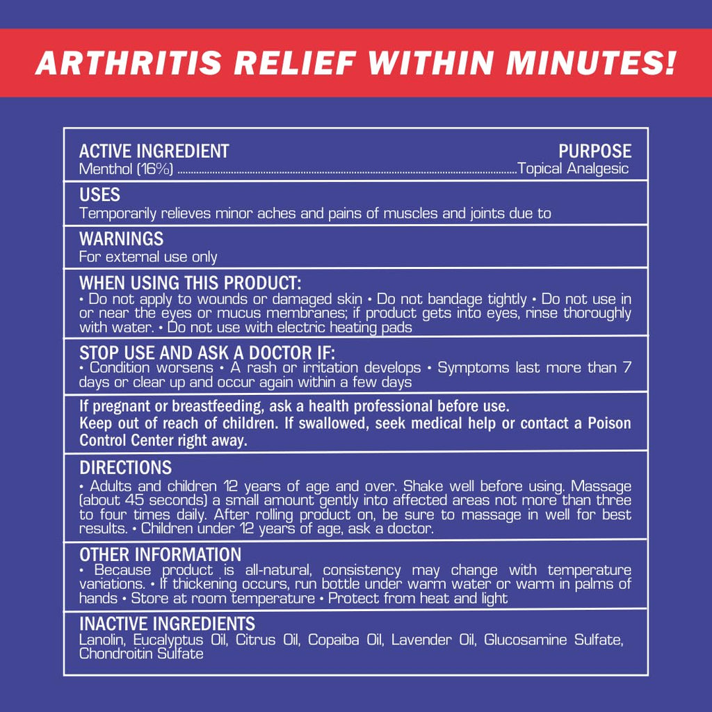 2-Pack | Fast Relief Joint-Ritis | All-Natural | Maximum Relief for Back, Neck, and Joints | As Seen On TV | Easy to Apply, 2 fl oz Roll-On Aus HealthcareBuy Supplements Australia