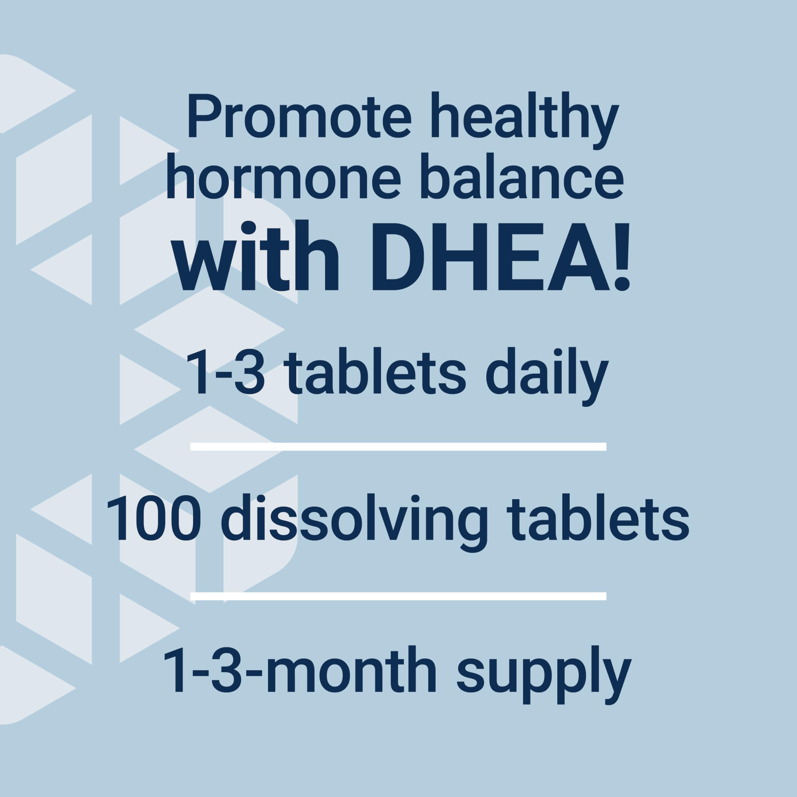 Life Extension DHEA 25 mg – Hormone Balance Supplement, Memory, Muscle Health, Bone Health, Men’s Health, Women’s Health, Gluten-Free, Non-GMO, Vegetarian, 100 Dissolve-in-Mouth Tablets Life ExtensionBuy Supplements Australia