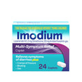 Imodium Multi-Symptom Relief Caplets with Loperamide Hydrochloride & Simethicone, Anti-Diarrheal Medicine for Treatment of Diarrhea, Gas, Bloating, Cramps & Pressure, Traveler's Diarrhea, 24 ct Imodium buy supplements Au