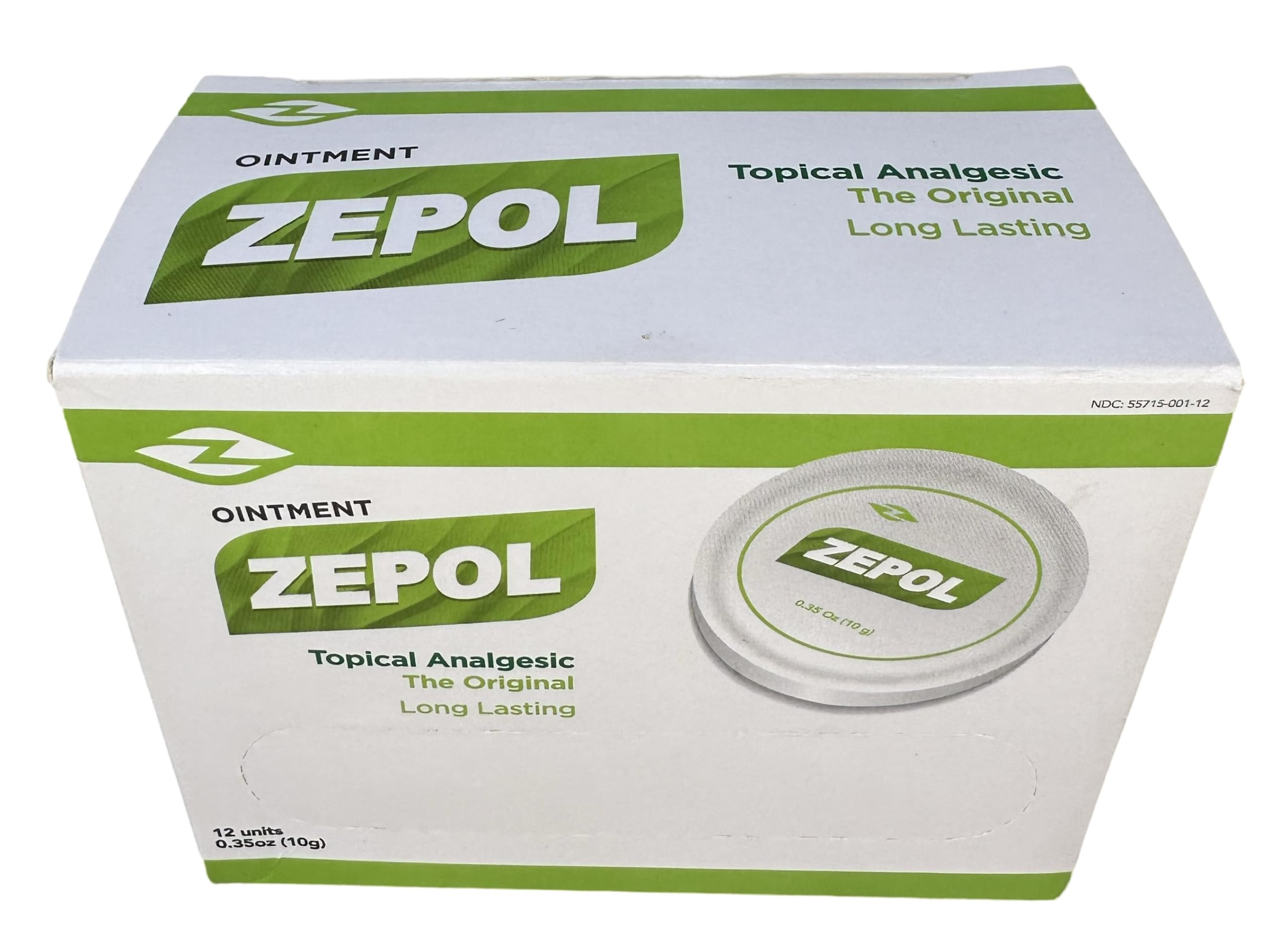 Zepol Original - Long-Lasting Topical Analgesic Ointment for Muscles, Joints, Backache, Sprains, and Strains - Pack of 12 Cans, 0.35 oz Each ZepolBuy Supplements Australia