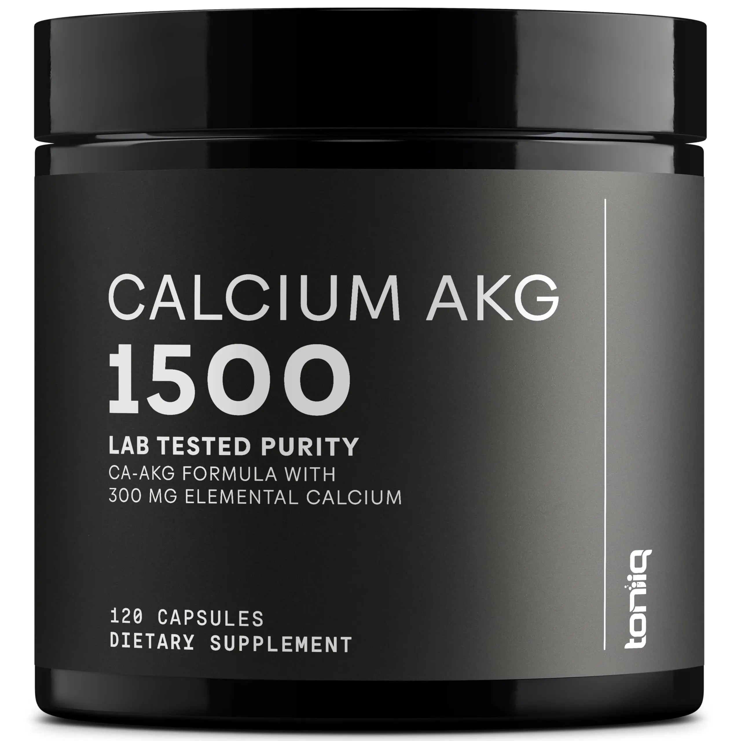 Toniiq 1500mg Ultra High Purity Ca AKG Supplement - 99%+ Highly Purified and Bioavailable Calcium Alpha-Ketoglutarate - Calcium AKG Longevity Supplement - 120 Ca-AKG Vegetarian Capsules Toniiq buy supplements Au