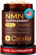 Cata-Kor NMN Supplement – 1000mg Per Serving NAD Resveratrol Supplement with Quercetin | TMG – NMNH Alternative – Supports Cellular Energy & NAD+ Level – 60 Capsules