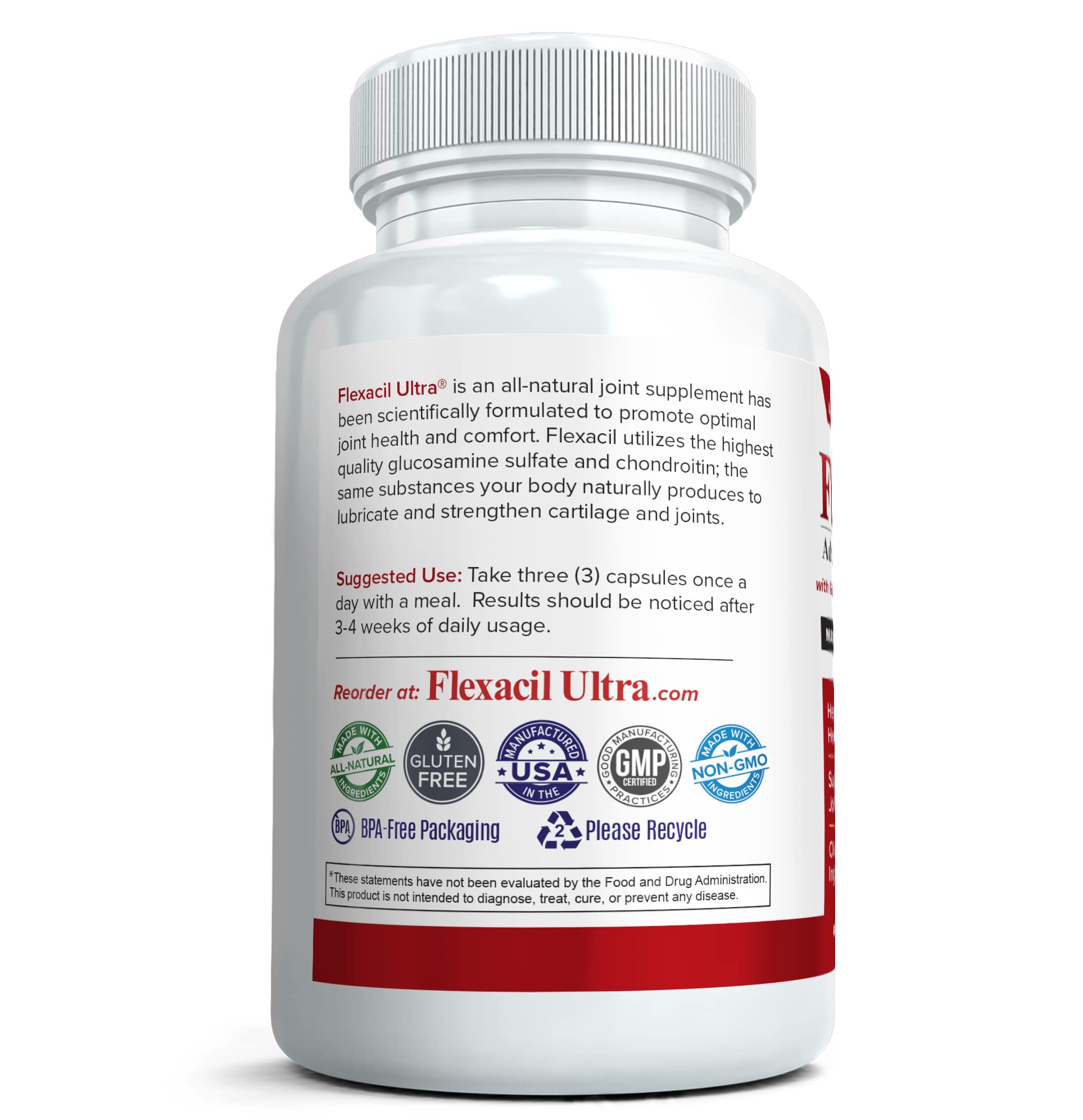 Flexacil Ultra (3 Bottles) Maximum Strength Joint Health & Support Supplement | Glucosami Flexacil UltraBuy Supplements Australia