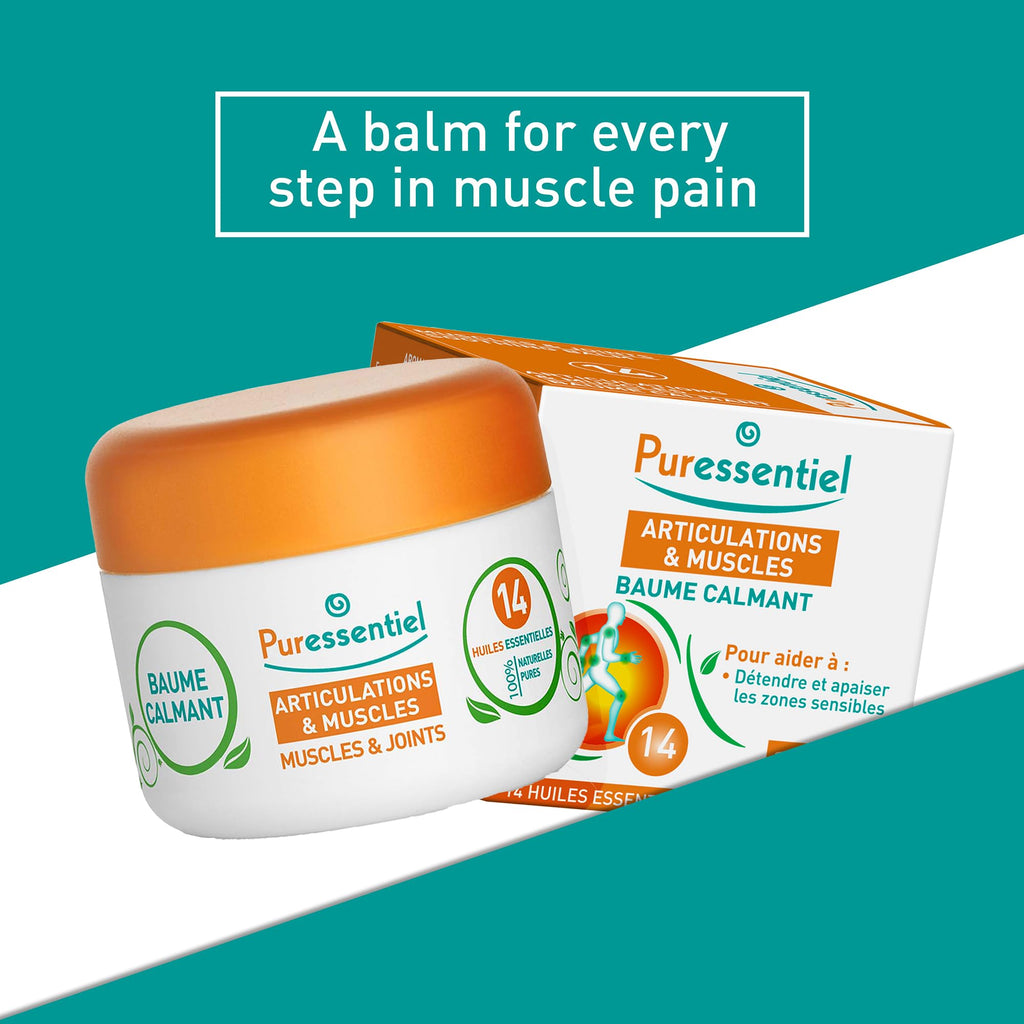 Puressentiel Muscle and Joints Balm - Essential Oil and Shea Butter Balm for Back and Neck Massage - Dye-Free, No Preservatives - 1.01 oz PuressentielBuy Supplements Australia