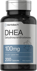 Horbäach DHEA 100mg | 200 Capsules | Supplement for Men and Women | Non-GMO, Gluten Free HorbäachBuy Supplements Australia