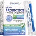 Probiotics for Women & Men - 100 Billion Plus Digestive Enzymes & Prebiotics, Highest Potency 3-in-1 Complete Probiotics for Digestive Health, Immune Support ZEBORA buy supplements Au