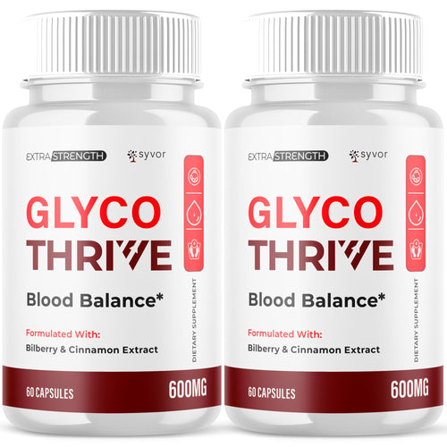 (2 Pack) Glyco Thrive Capsules, Official GlycoThrive Glycogen Support Pills with All Natural Ingredients, Advanced Formula Health Supplement with Max Strength Vitamins for Women & Men (120 Capsules) SyvorBuy Supplements Australia