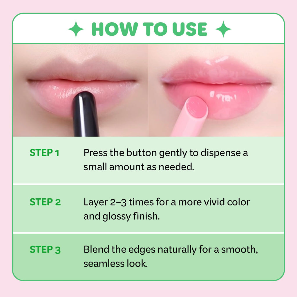 COLORGRAM Fruity Glass Stick 02 DARLING PAPAYA | Long-Lasting Juicy Lip Tint with Radiant, Glossy Finish | Melting Syrupy Texture for Vibrant, Hydrated Lips | Non-Sticky Shine COLORGRAMBuy Supplements Australia