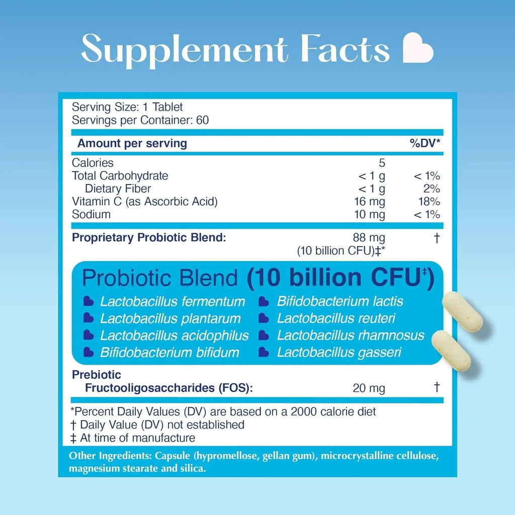 LOVEBUG Skinny Prebiotics and Probiotics for Women Digestive Health & Immune Support - 10 Billion CFU Probiotic Strains Gut Health, Gas, Constipation & Bloating, 60ct LOVEBUGBuy Supplements Australia