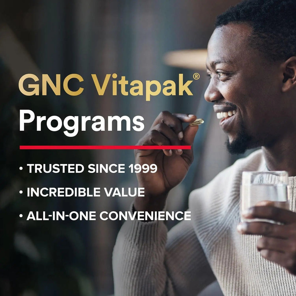 Mega Men Sport Vitapak Program, Convenient Complete Nutrition, 4 Products in 1 Packet, Athletic Performance, Energy, Recovery GNC