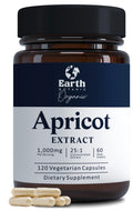 Earth BOTANIC Organic Apricot Extract, 1000 mg 120 Veggie Capsules (Vegan, Non-GMO) Herbal Supplements Earth BOTANIC OrganicBuy Supplements Australia