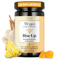 Winged Wellness Rise Up, Energy & Focus Gummies for Women - Daily Brain Boost Gummy Supplement with Natural Caffeine, Ashwagandha, B12, Nootropics Alpha-GPC & Lion’s Mane - Pineapple, 60 Gummies Winged WellnessBuy Supplements Australia