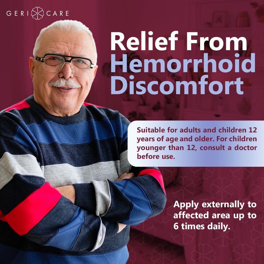 GeriCare Medicated Cooling Pads with Witch Hazel. for Soothing Itch, Discomfort, and Burning, Pre-Moistened Pads Ideal for Sensitive Areas, 100 Count (Pack of 1) GeriCareBuy Supplements Australia