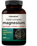 NatureBell triple complex magnesium supplement bottle on a white background