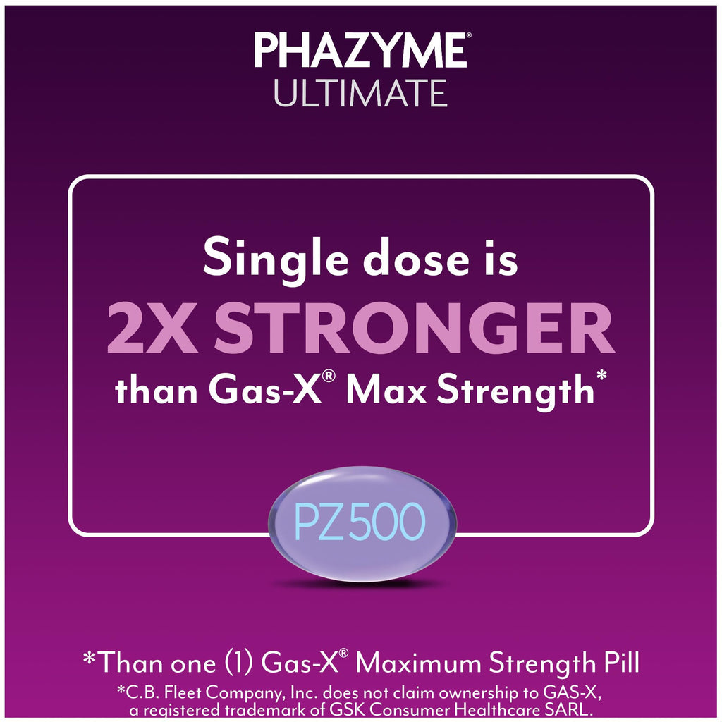 Phazyme Ultimate Strength Anti-Gas 500 mg Simethicone Gas Relief for Adults, Fast Gels Quickly Ease Bloating, Pressure and Discomfort, 20 Count Phazyme buy supplements Au