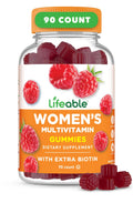 Lifeable Womens Multivitamin Gummy | with Vitamin A, C, D, E, Niacin, B6, Folate, B12, Biotin, Pantothenic Acid, Iodine, Zinc | Lifeable
