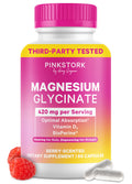 Pink Stork Magnesium Glycinate with Vitamin D - Magnesium Supplement for Women to Support Natural Calm, Mood, and Sleep - Hormone Balance for Women - 60 Capsules, Berry Essence, 1 Month Supply Pink StorkBuy Supplements Australia