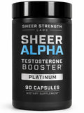Testosterone Booster for Men - Sheer Alpha T-Booster - Clinically Backed Dose, Strongest Formula - Made in USA - Premium Blend of Fadogia Agrestis Tongkat Ali and Shilajit. 30 Servings Sheer Strength LabsBuy Supplements Australia