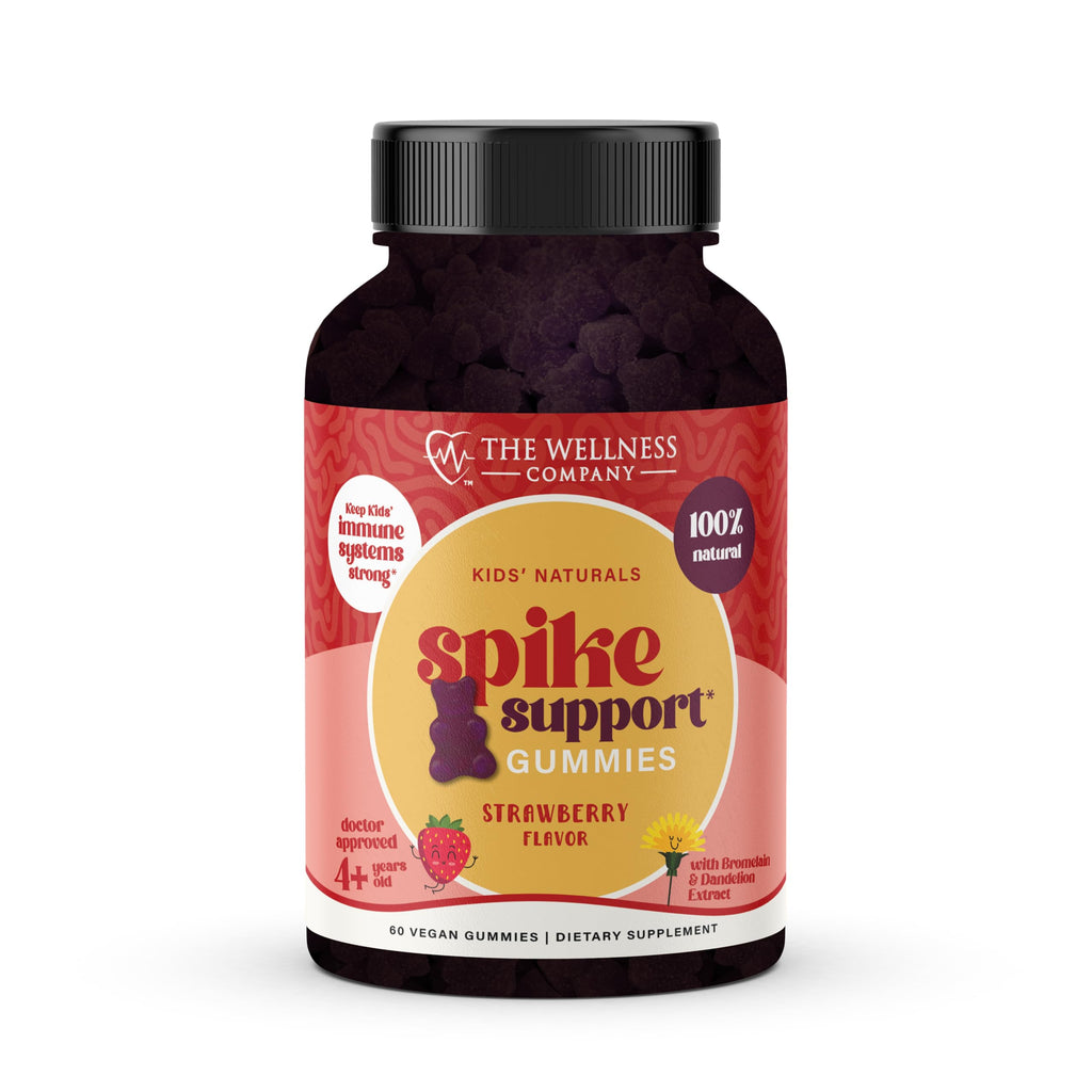 Kids Naturals Spike Support Gummies – Year-Round Wellness with Vitamin C, D & Zinc | 60ct (1 Month Supply) The Wellness CompanyBuy Supplements Australia