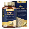 NAD+ dietary supplement bottle and packaging with 'Totaria Health' branding on a white background.