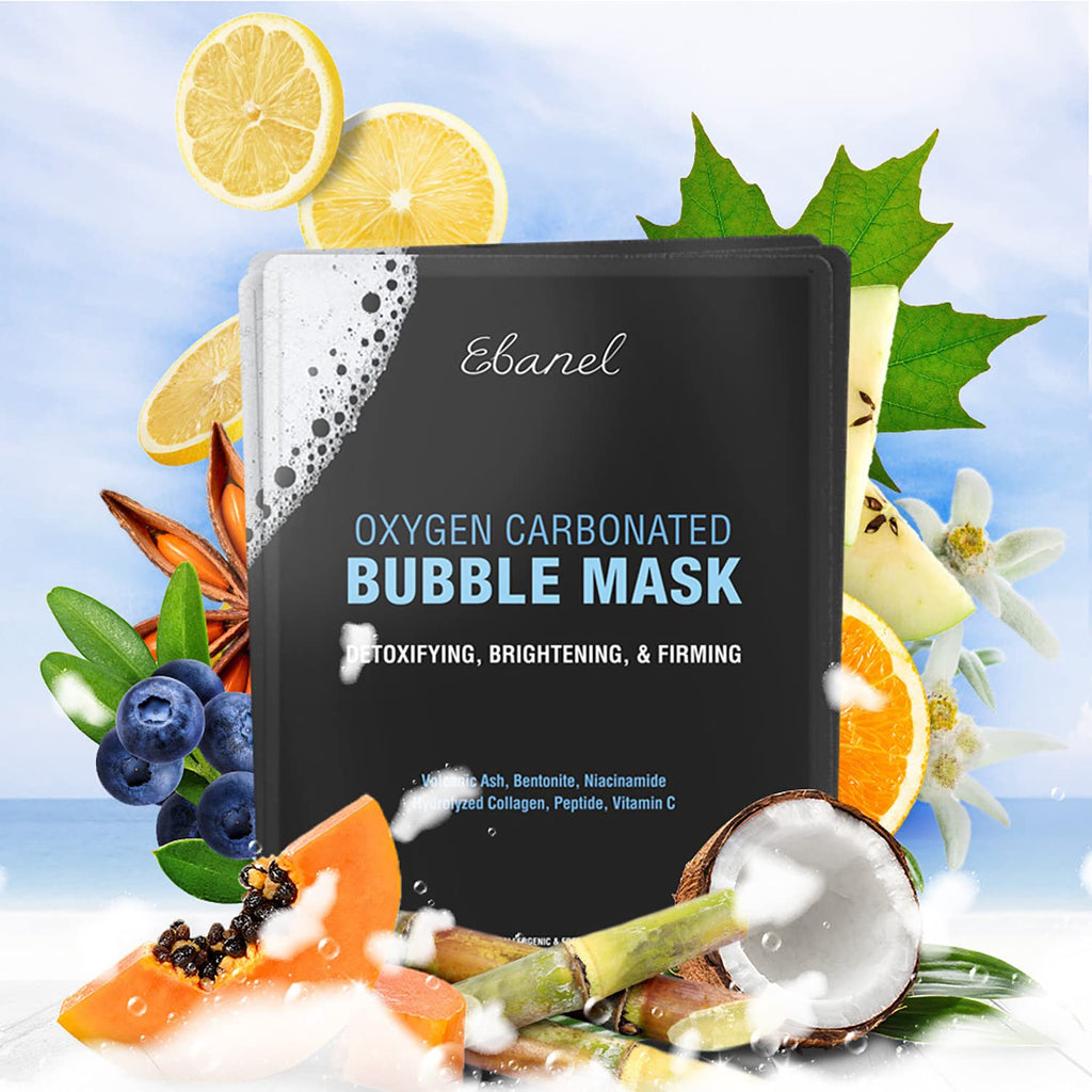 Ebanel Bundle of 15-Pack Collagen Face Mask, and 10-Pack Carbonated Bubble Clay Mask Ebanel buy supplements Au