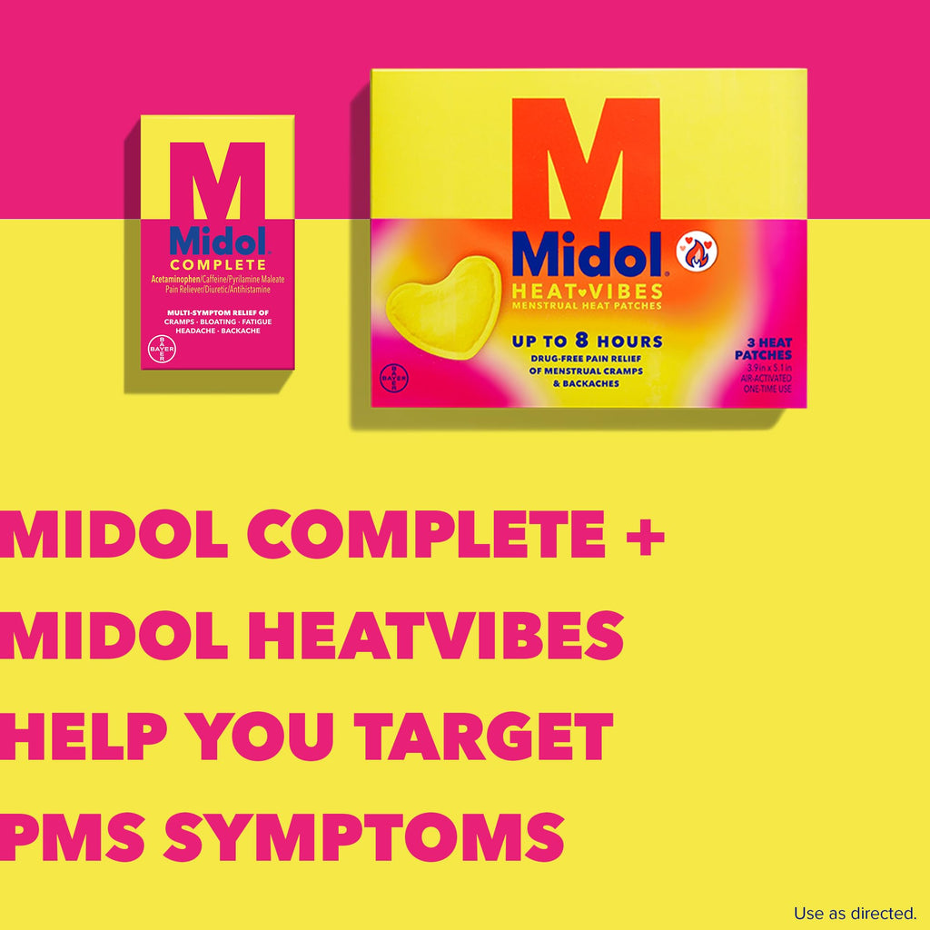 Midol Complete Gelcaps 24ct: Midol Complete Menstrual Pain Relief Gelcaps with Acetaminophen for Menstrual Symptom, PMS Relief, and Period Cramp Relief - 24 Count MidolBuy Supplements Australia