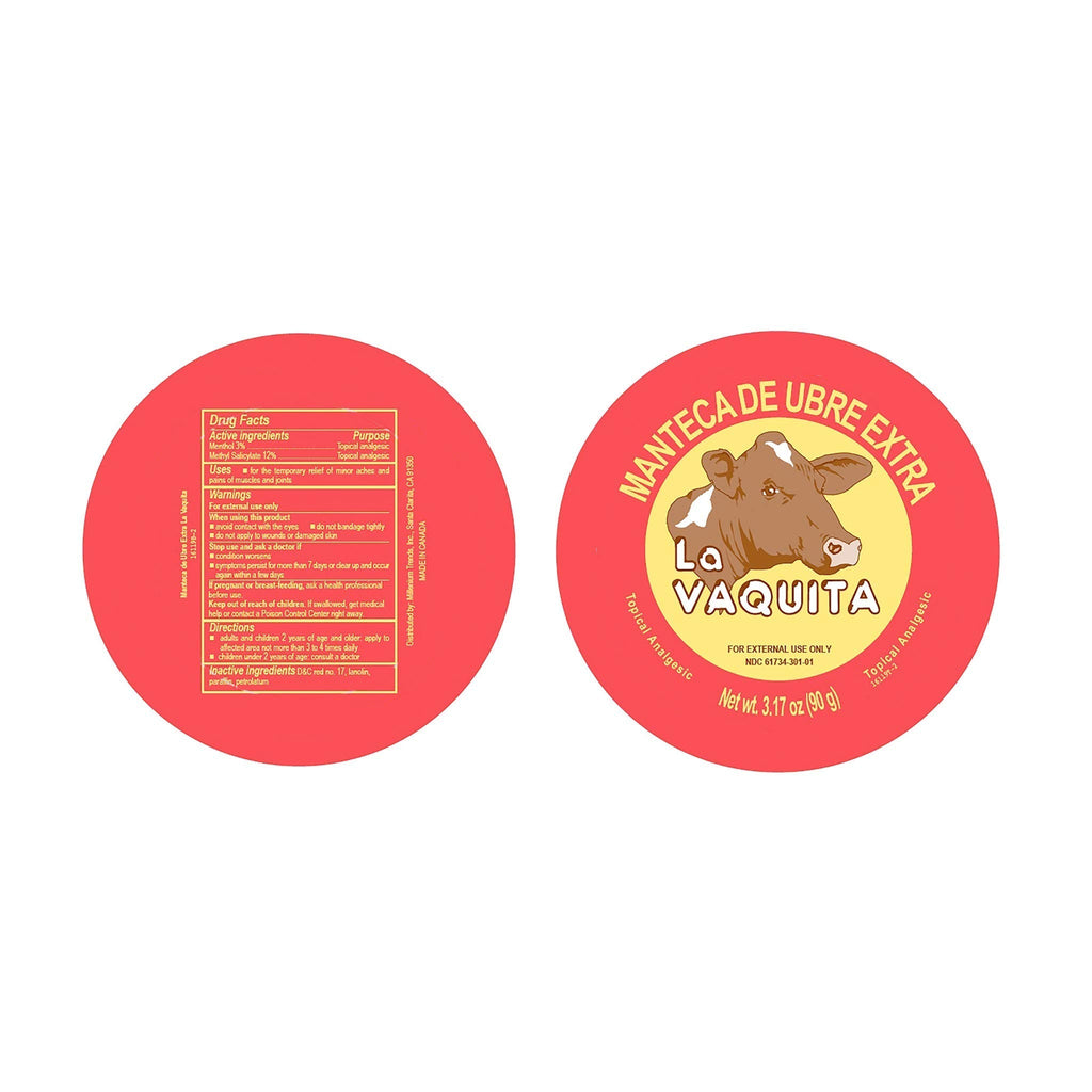 BILITOK 2 Pack La Vaquita Extra Strength Udder Balm Manteca Ubre De Vaca Pain Relief 3.17 Oz. Topical Analgesic La Vaquita ErectogenBuy Supplements Australia