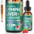 23-in-1 Liposomal Lymphatic Drainage Drops, Liver Cleanse Detox & Repair with Echinacea, TUDCA, Choline, L-Glutathione, Burdock for Lymphatic Support, Liver & Immune Health, 2 fl oz Supplement Trawecual buy supplements Au