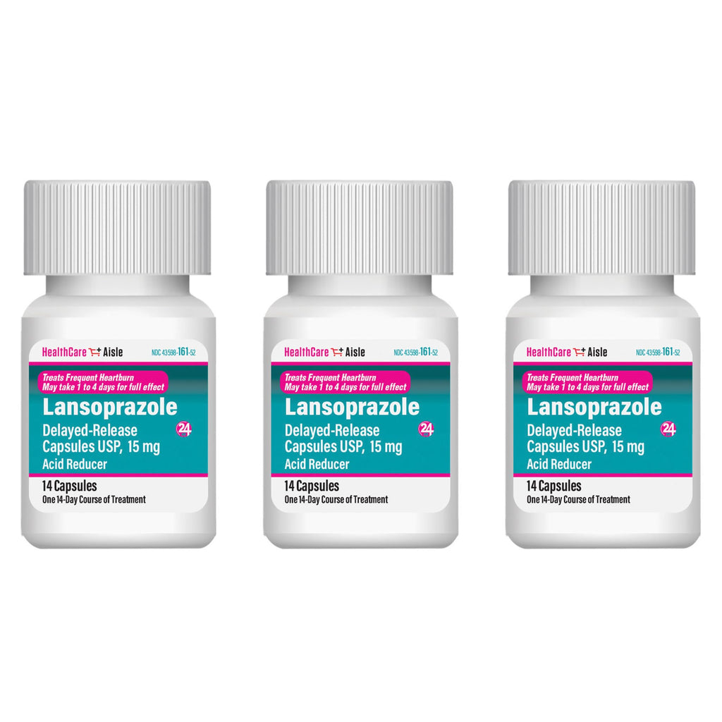 HealthCareAisle Lansoprazole 15 mg - 42 Delayed-Release Capsules - Acid Reducer, Treats Frequent Heartburn HealthCareAisle buy supplements Au