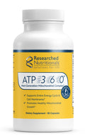 Researched Nutritionals ATP 360 - Mitochondrial Supplements to Support Entire Energy Cycle & Cell Membranes - Clinically Researched ATP Supplements, High Dose CoQ10, R-Lipoic Acid & PQQ, 90 Capsules Researched NutritionalsBuy Supplements Australia