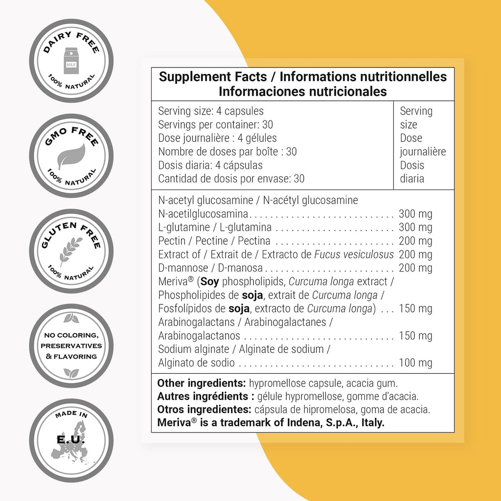 Supersmart - Lectin Flush - Lectin Blocker Shield Supplement - Digestive Support & Detox - Intolerances & Food Allergies - Intestinal Health | Non-GMO & Gluten Free - 120 Vegetarian Capsules SupersmartBuy Supplements Australia