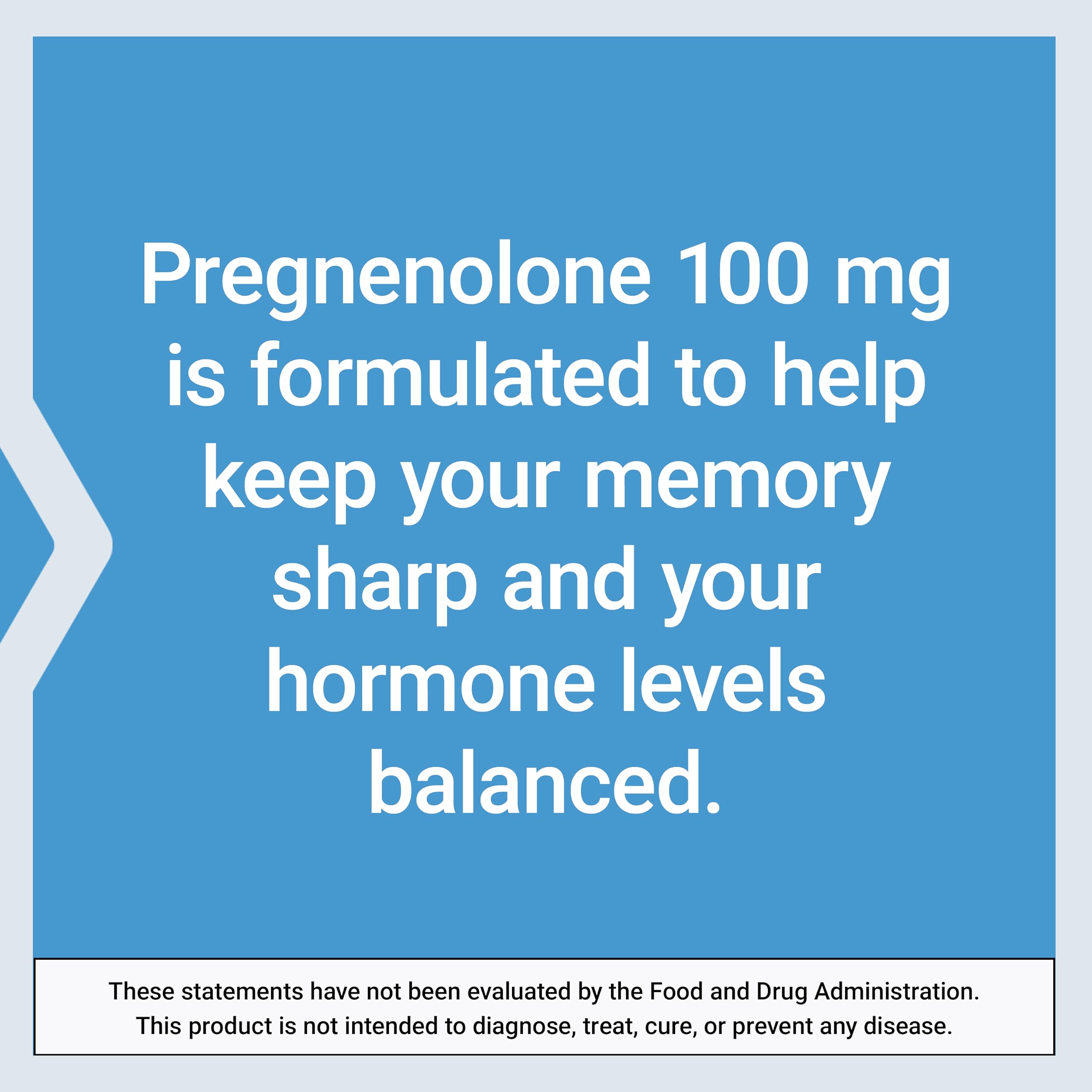 Life Extension Pregnenolone - Hormone Balance Supplement for Healthy Hormone Levels, 100 mg - Hormone Balance, Memory, Focus, Cognitive Health - Gluten-Free, Non-GMO, 100 Capsules Life ExtensionBuy Supplements Australia