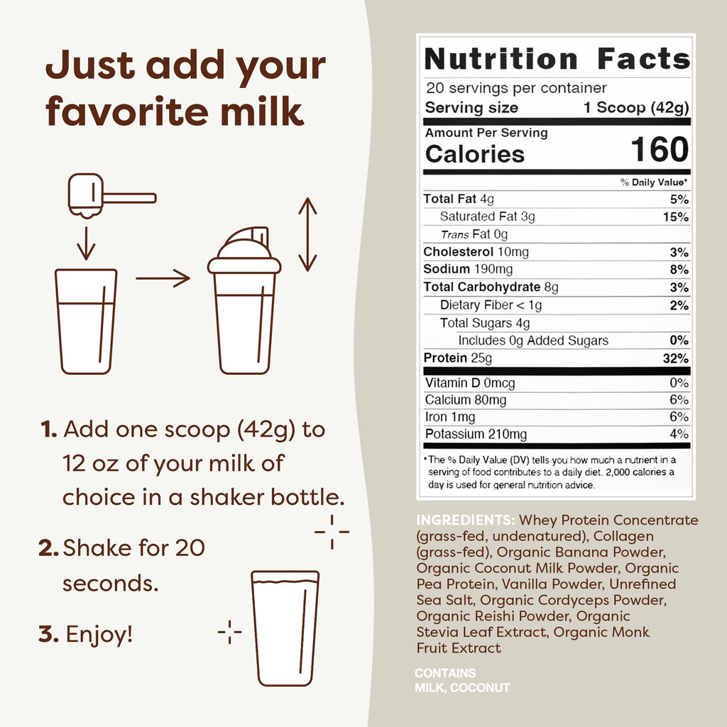 FlavCity Protein Powder Smoothie, Vanilla - 100% Grass-Fed Whey Protein FlavCityBuy Supplements Australia