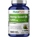 NusaPure Hemp Oil 1,000mg Per Serving, 180 Veggie Softgels, Non-GMO, Vegan NusaPureBuy Supplements Australia