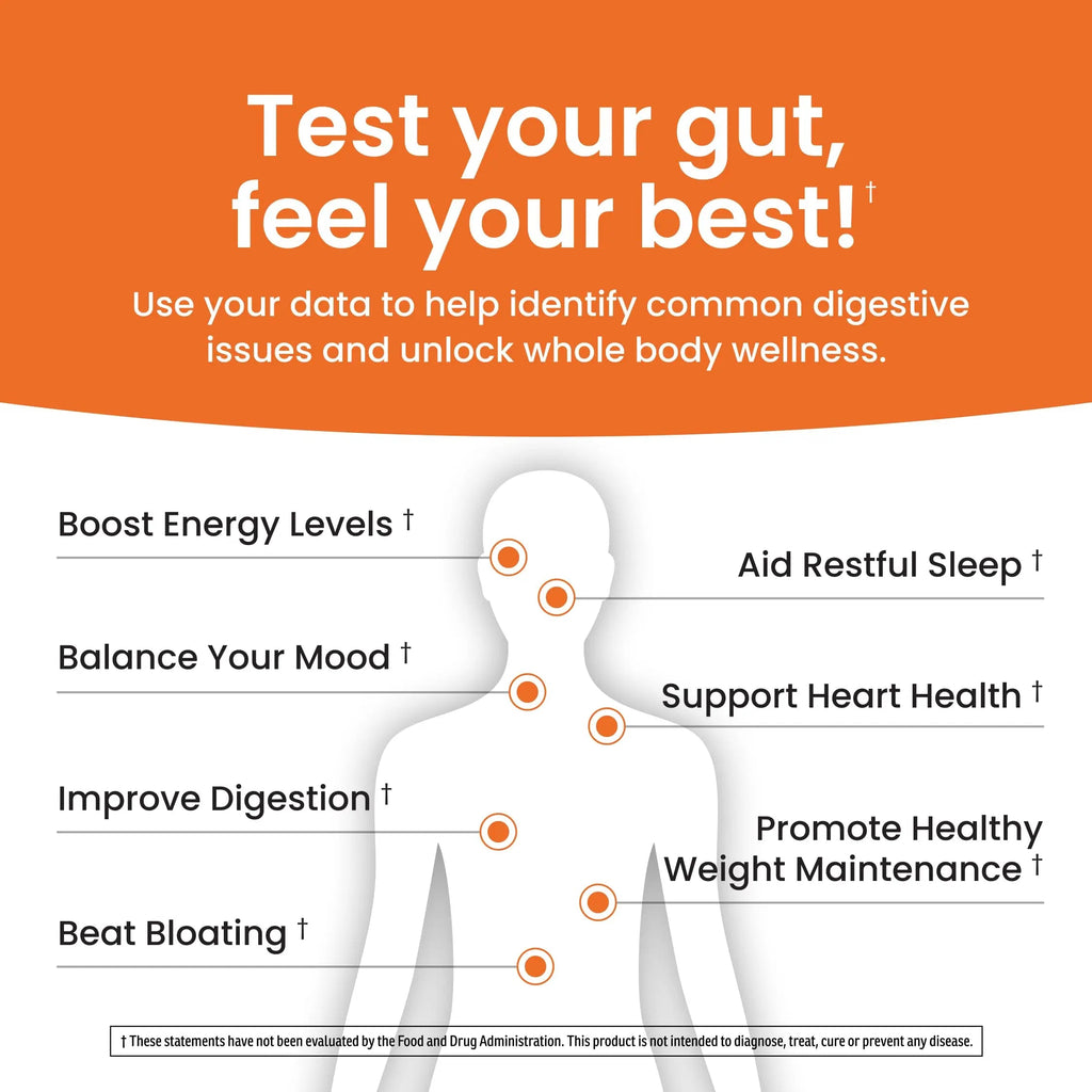 Ombre Gut Health Test Kit - Probiotic Recommender at Home Test for Women & Men - Detailed Custom Gut Microbiome Analysis for Digestive, Immune and Mental Health with Food Suggestions OmbreBuy Supplements Australia