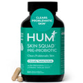 HUM Skin Squad Probiotics for Women and Men, Skin Care Supplement for Clear Complexion & Gut Health Support, Microbiome Prebiotic & Probiotic Supplement for Breakouts, Digestive Health, 60 Capsules HUMBuy Supplements Australia
