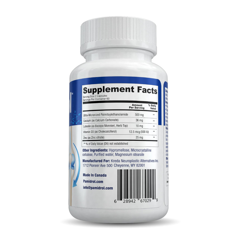 Pamidrol Nerve and Joint Support with Added Calcium 120 Capsules PamidrolBuy Supplements Australia