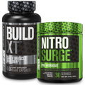Jacked Factory Nitrosurge Pre-Workout in Arctic White & Build XT Muscle Building Bundle