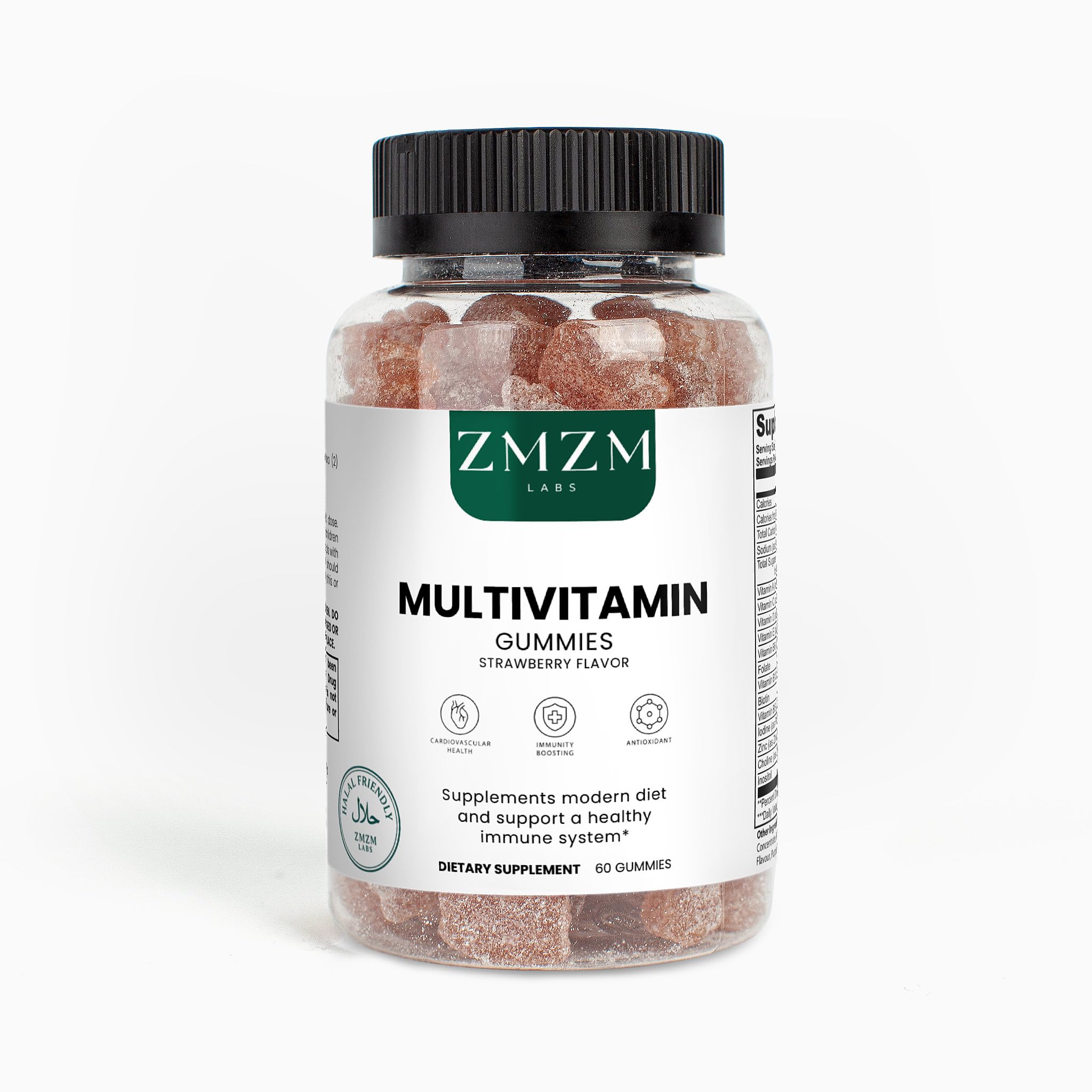 ZMZM LABS Multivitamin Gummies – Strawberry Flavor, 60 Gummies, Vegan, Gelatin-Free, Halal-Friendly Daily Vitamin Supplement ZMZM LABSBuy Supplements Australia