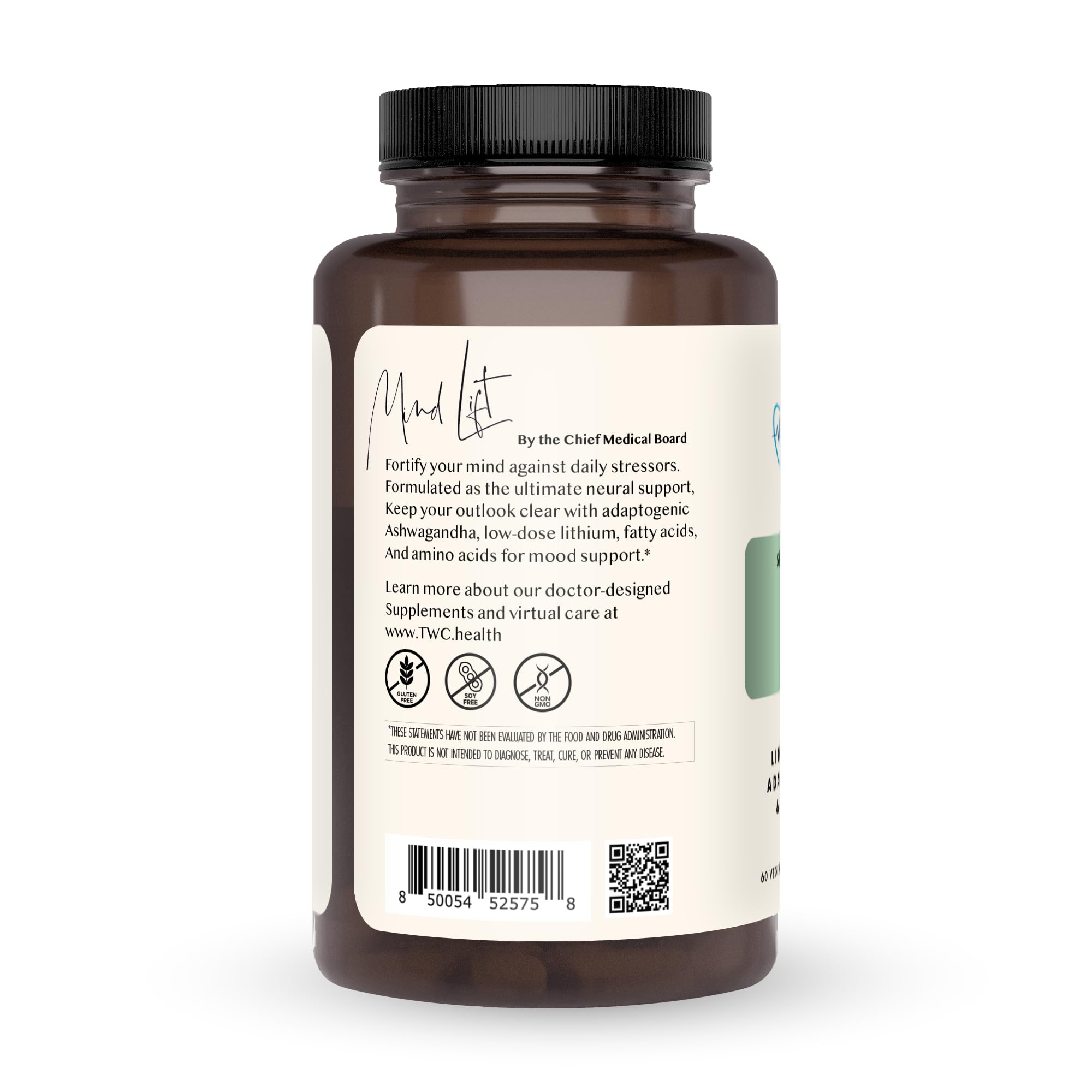 Mind Lift - Mood Boost, Mental Focus, Cognitive Defense - Lithium, GABA, DHA L-Phenylalanine | 60ct (1 Month Supply) The Wellness CompanyBuy Supplements Australia