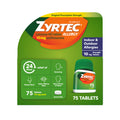 Zyrtec 24 Hour Allergy Medicine Tablets, Indoor & Outdoor Allergy Pills, Non Drowsy Antihistamine, 10 mg Cetirizine HCI, Relief from Runny Nose, Sneezing, Itchy & Watery Eyes, 75 ct Zyrtec buy supplements Au