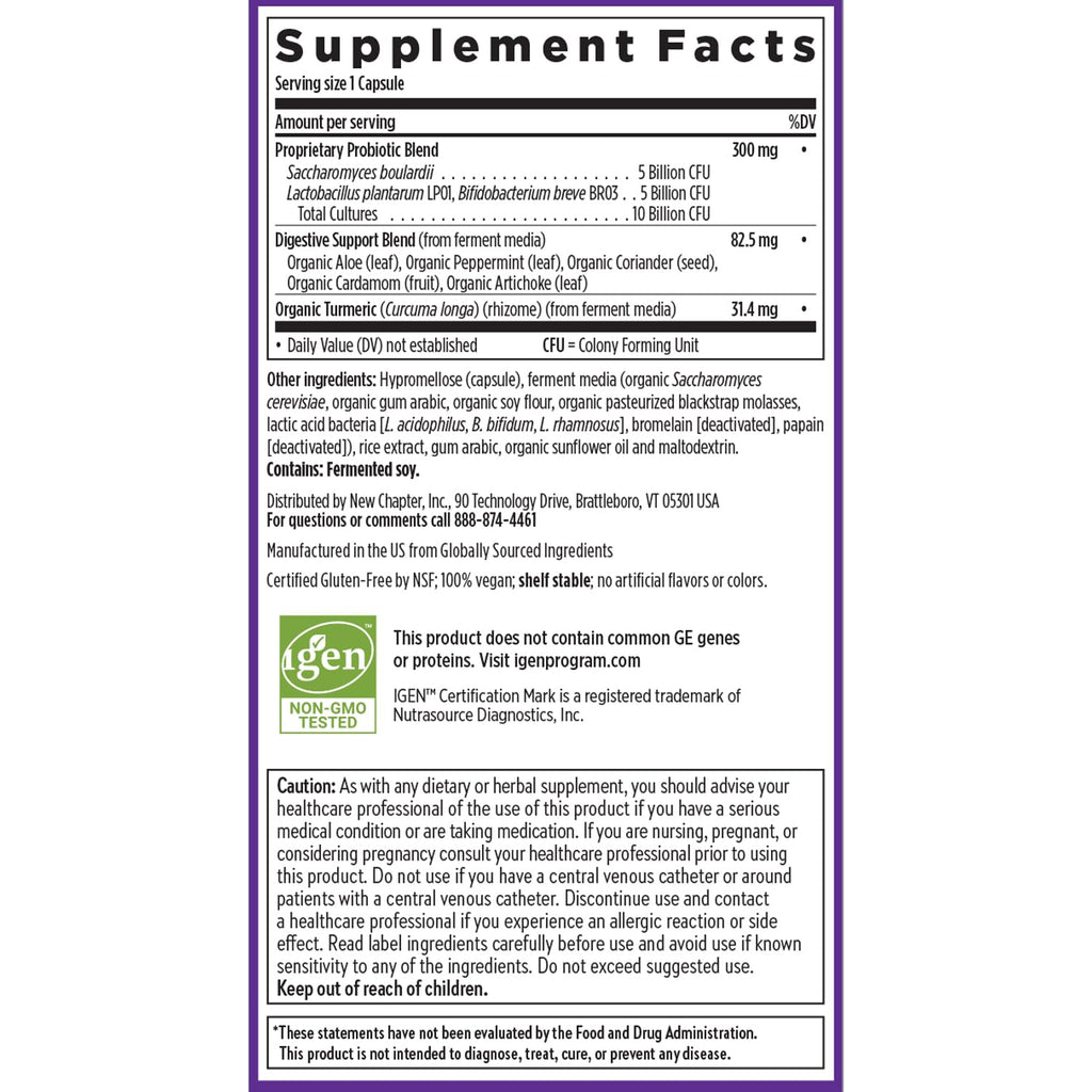 New Chapter Probiotic All-Flora - 60 ct (2 Month Supply) for Advanced Digestion New ChapterBuy Supplements Australia