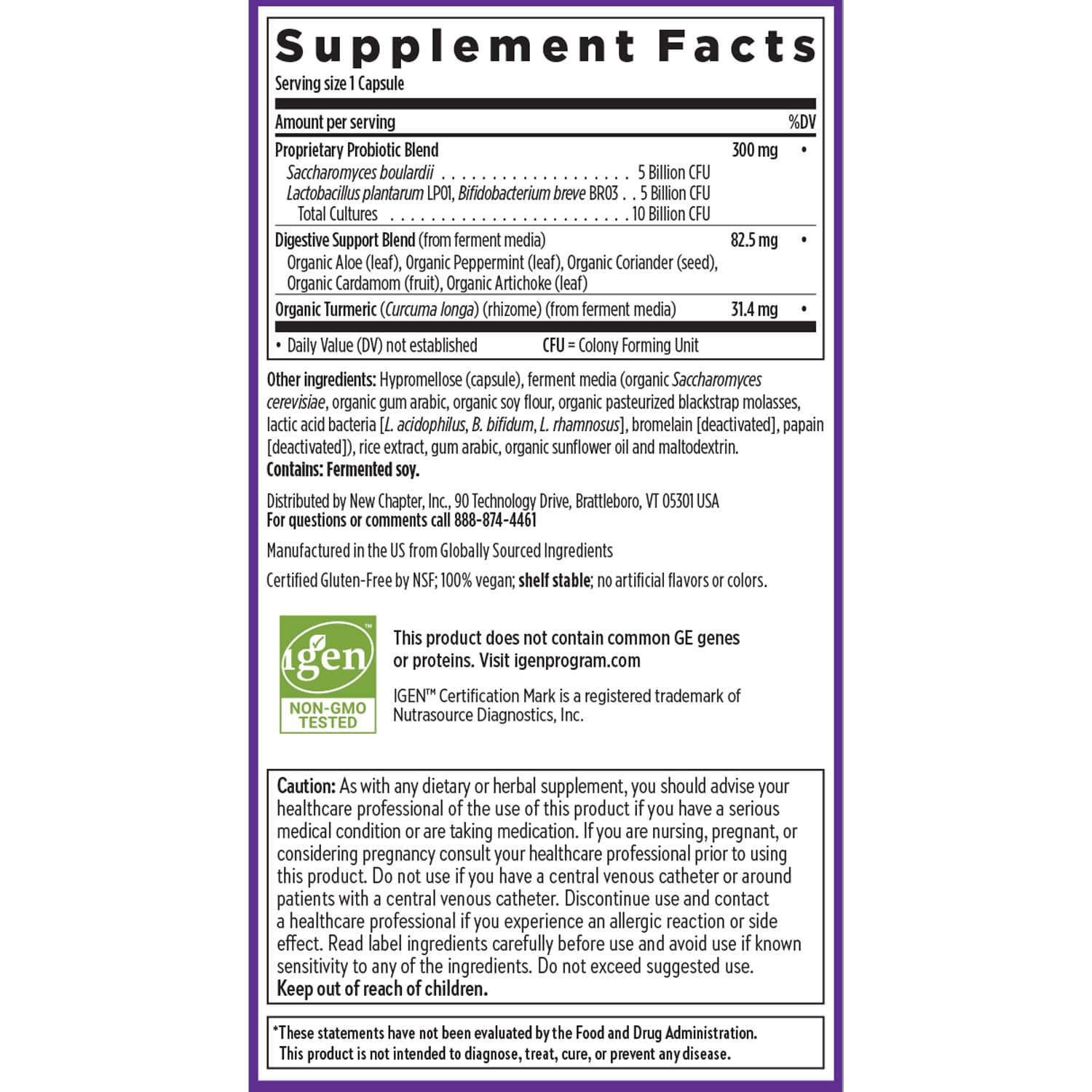 New Chapter Probiotic All-Flora - 60 ct (2 Month Supply) for Advanced Digestion New ChapterBuy Supplements Australia
