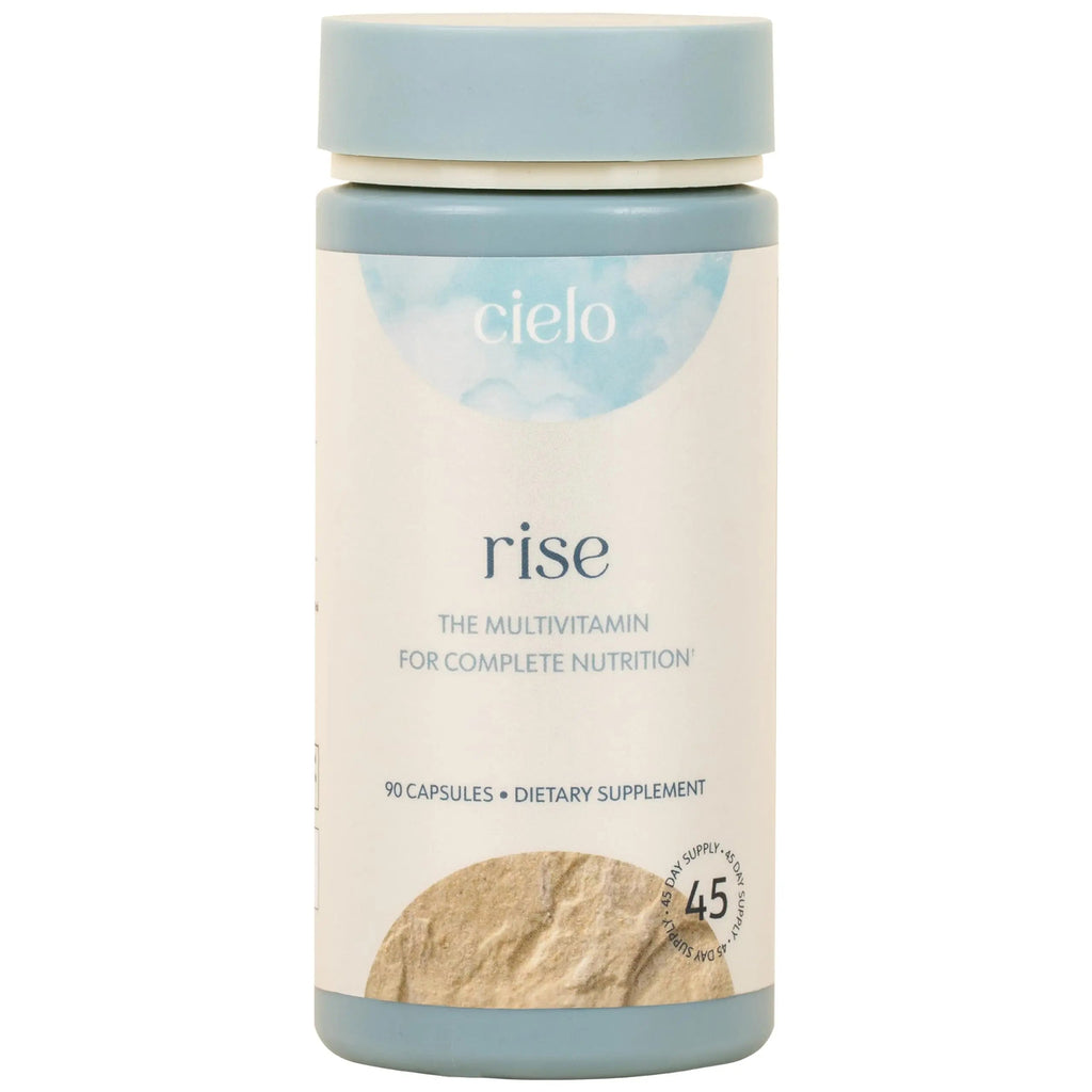 Cielo Rise Multivitamin for Women and Men - Vitamin A, C, D3, E K2, & More - Magnesium Glycinate, Citrate, and Malate for Digestive Support Cielo