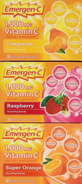 Emergen-C 1,000 mg Vitamin C Dietary Supplement Drink Mix, Super Orange/Raspberry