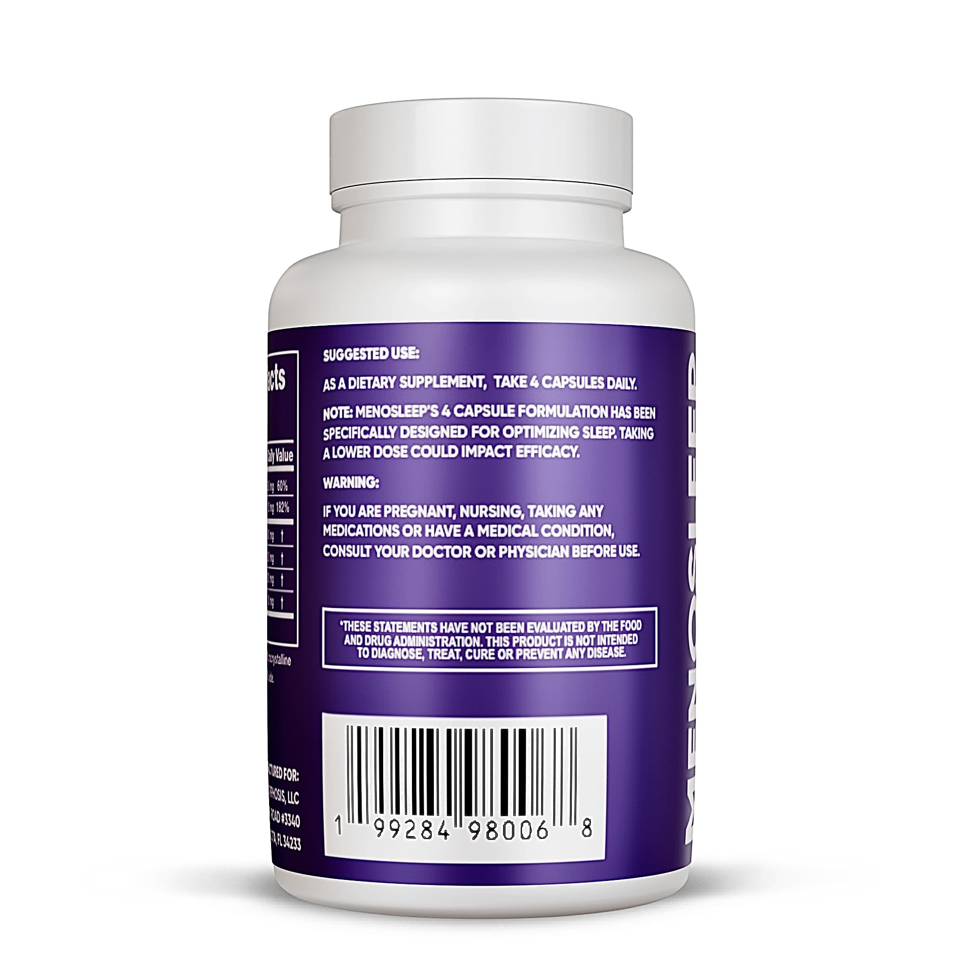 Meno Sleep Menopause Support Supplement: Clinically Proven Ingredients Improve Energy, Mood & Mental Clarity. Magnesium Glycinate, L-Theanine, Ashwagandha, Made in USA, Vegan, Hormone Free 120 Ct MenoMorphosisBuy Supplements Australia