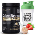 ColonBroom Premium Psyllium Husk Powder (Strawberry, 60 Servings) + Shaker Bottle for Colon Broom Fiber Powder Drink Bundle - Colon Cleanse for Bloating Relief & Gut Health - Fiber Powder Supplement ColonBroomBuy Supplements Australia