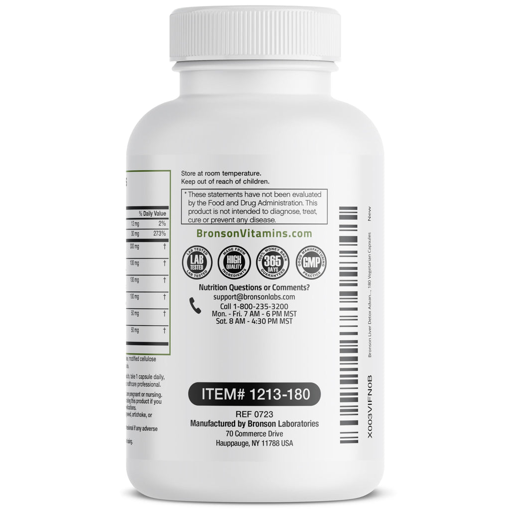 Bronson Liver Detox Advanced Detox & Cleansing Formula Supports Health Liver Function BronsonBuy Supplements Australia